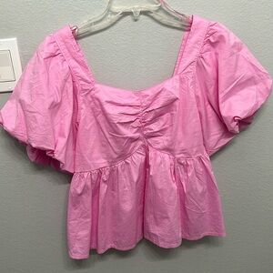 Old Navy bubble gum pink top